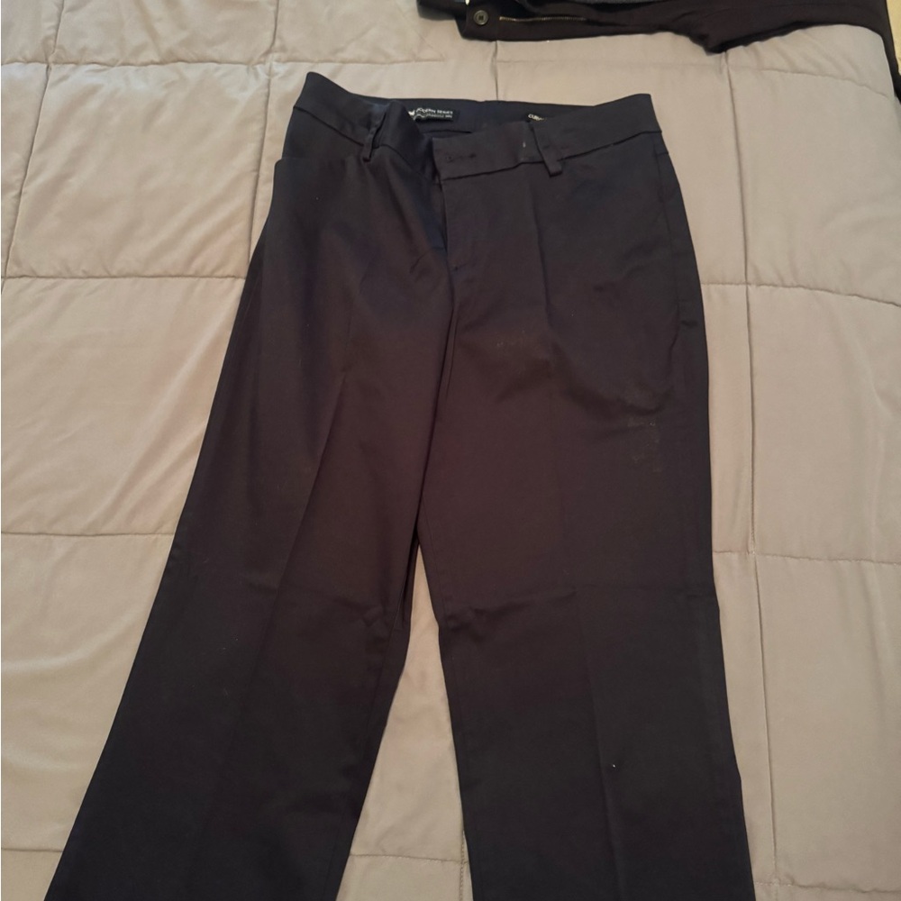 Lee Women's Black Trousers. Navy blue